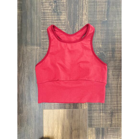NWOT Brick Red Free People Movement Sports Bra Active Racerback Top xs - Picture 5 of 10